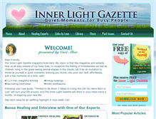 Tablet Screenshot of innerlightgazette.com